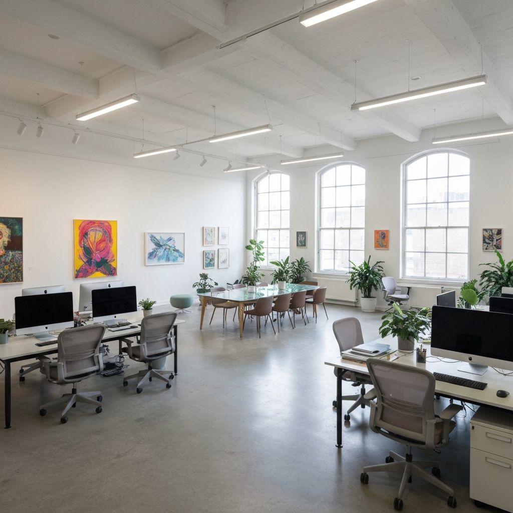 Modern office workspace